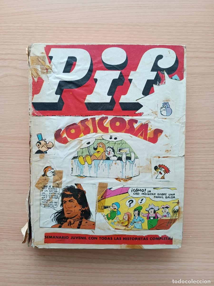 Tebeos: Dos tomos con revistas del semanario juvenil Pif. Edita TUC