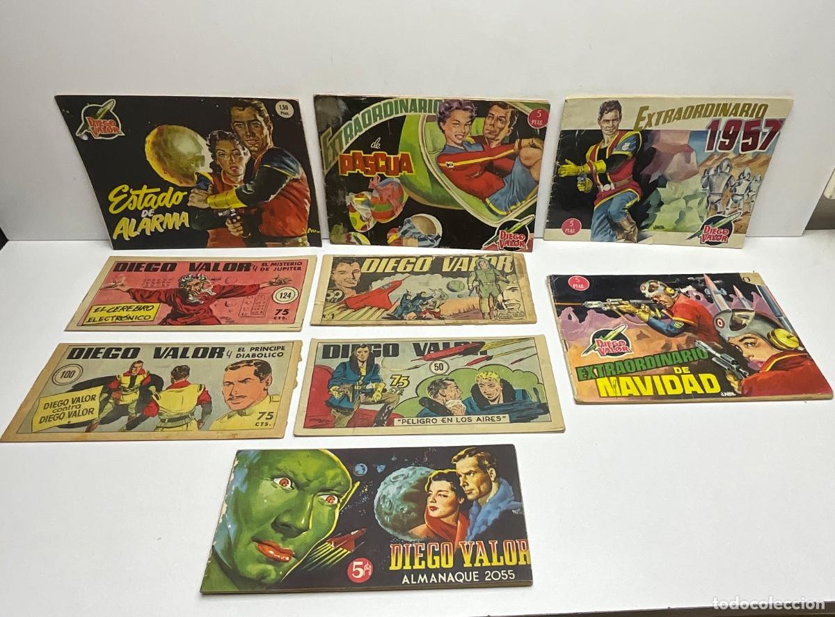 Tebeos: LOTE DE COMIC DIEGO VALOR- ORIGINALES-DIFERENTES &Eacute;POCAS-ALMANAQUE 2055- MIRAR FOTOS PARA VER ESTADO