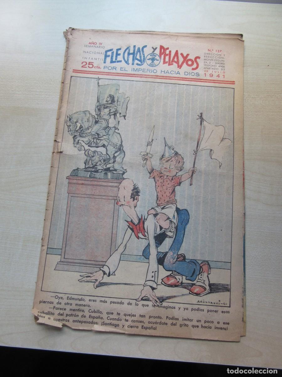 Tebeos: Flechas y Pelayos n&ordm; 137 20/07/1941