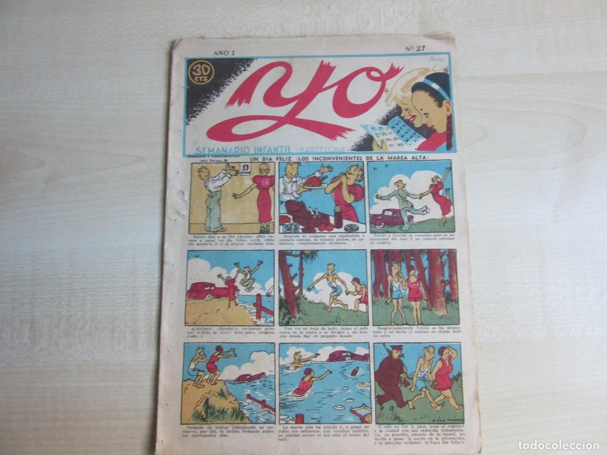 Tebeos: Yo Semanario Infantil A&ntilde;o 1 n&uacute;mero 7( Esteller y Sanges) Barcelona 1937