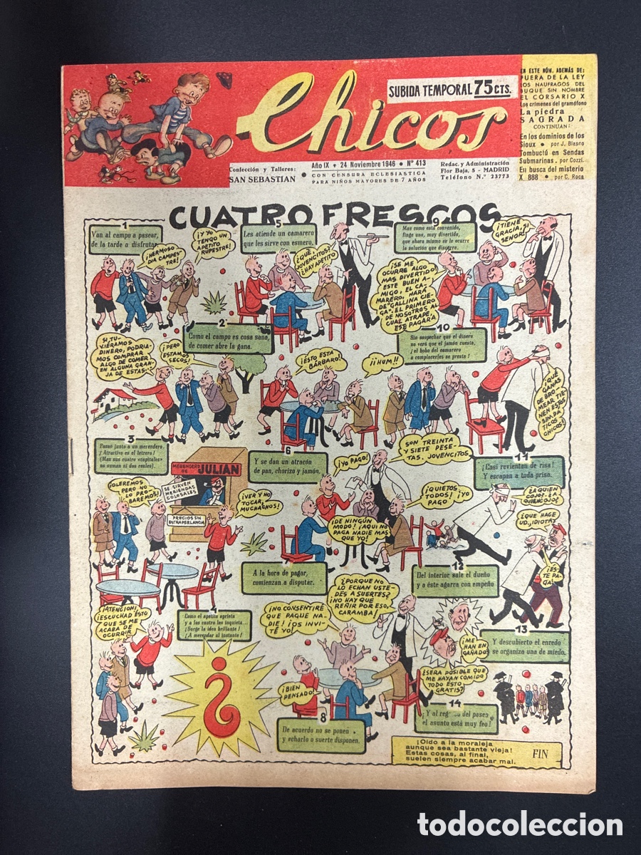 Tebeos: COMIC COLECCION CHICOS N&ordm; 413 BAYGUAL Y FET DE LAS JONS