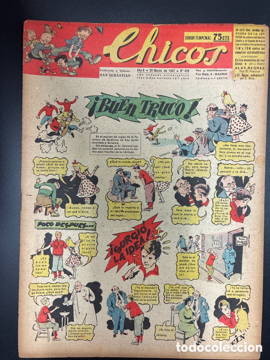 Tebeos: COMIC COLECCION CHICOS N&ordm; 429 BAYGUAL Y FET DE LAS JONS