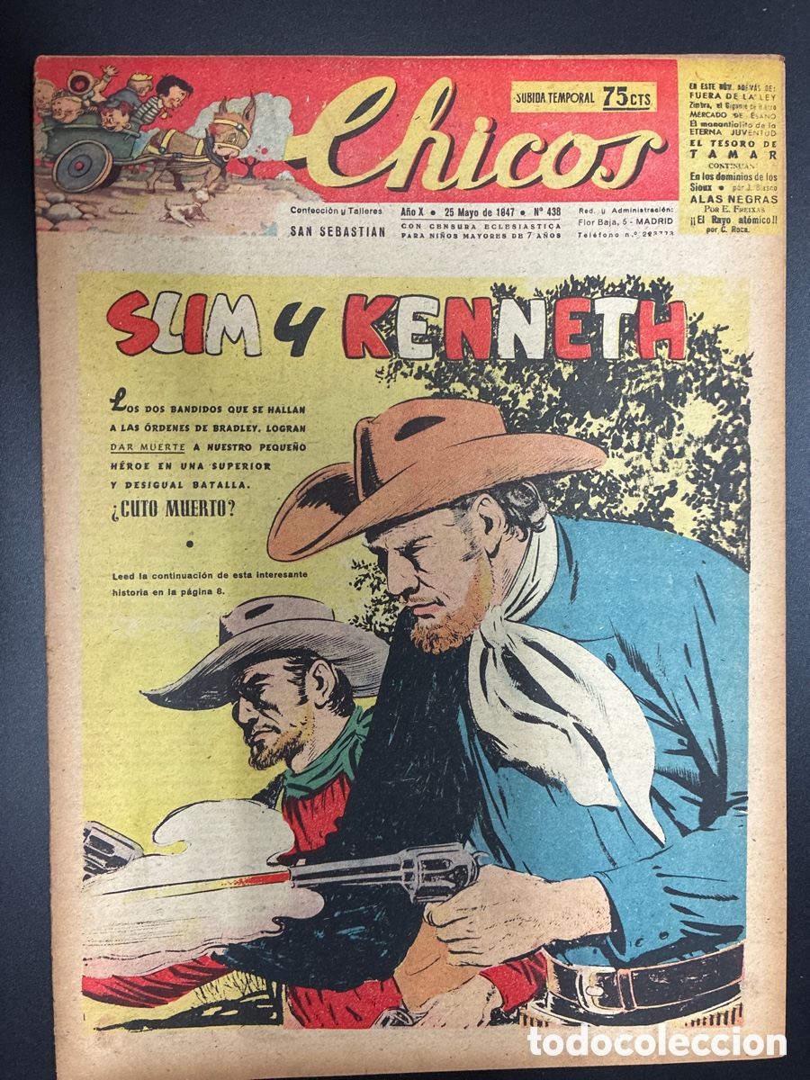 Tebeos: COMIC COLECCION CHICOS N&ordm; 438 BAYGUAL Y FET DE LAS JONS