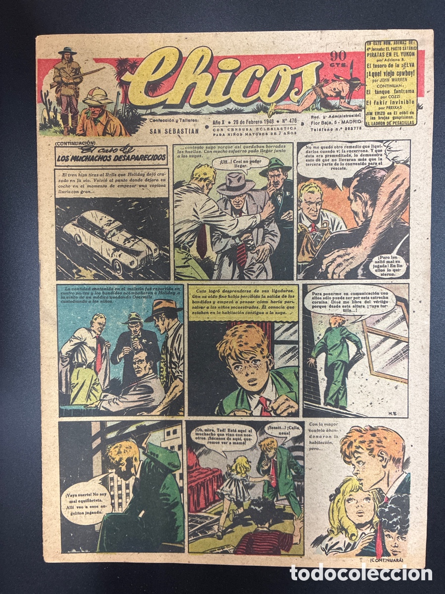 Tebeos: COMIC COLECCION CHICOS N&ordm; 476 BAYGUAL Y FET DE LAS JONS