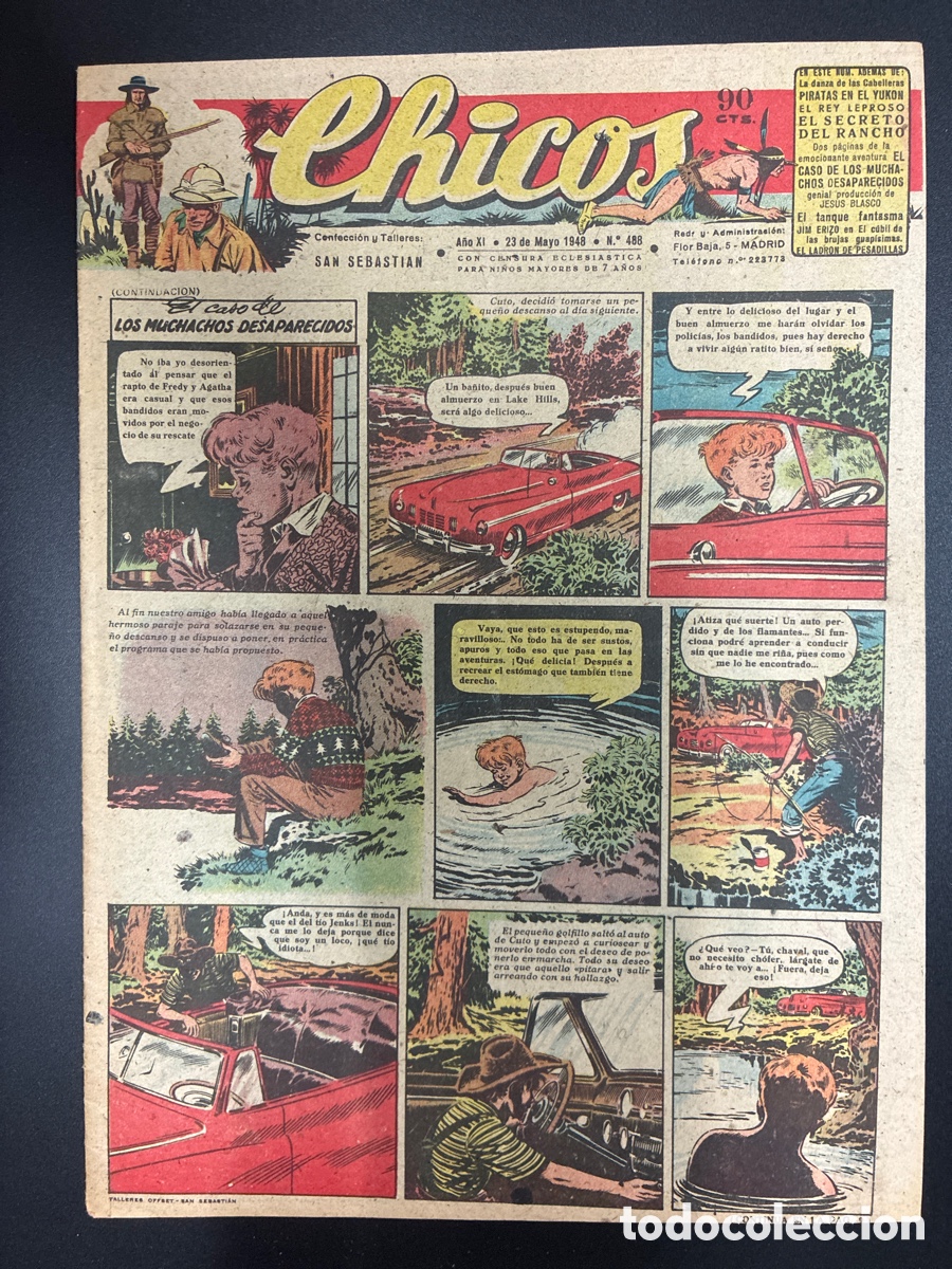 Tebeos: COMIC COLECCION CHICOS N&ordm; 488 BAYGUAL Y FET DE LAS JONS