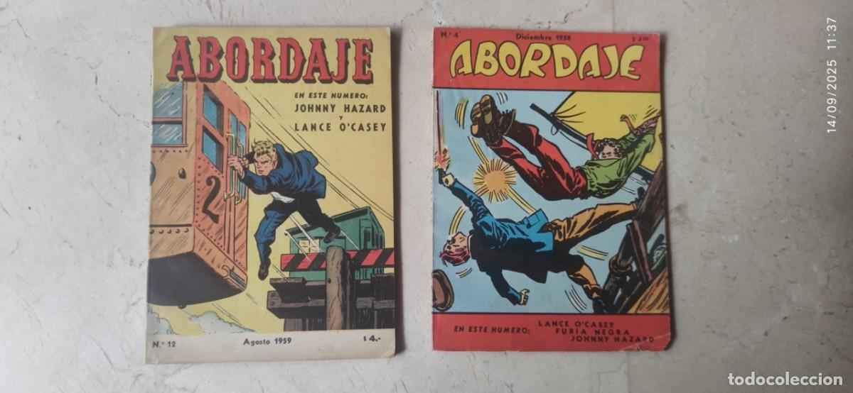 Tebeos: ABORDAJE 4 y 12 (Editorial BOIS, Argentina) 1958