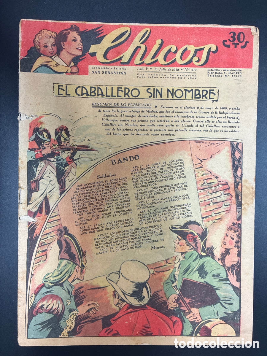 Tebeos: COMIC COLECCION CHICOS N&ordm; 219 BAYGUAL Y FET DE LAS JONS