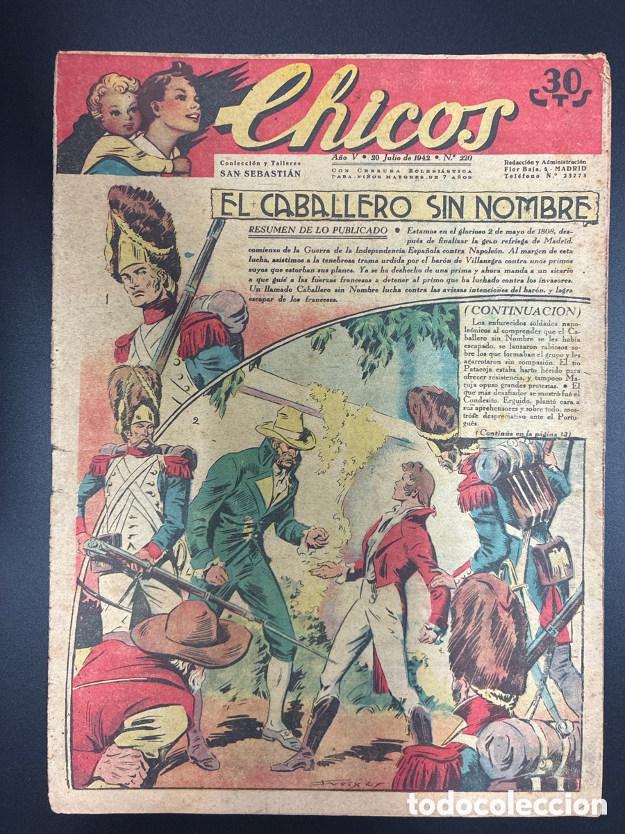 Tebeos: COMIC COLECCION CHICOS N&ordm; 220 BAYGUAL Y FET DE LAS JONS