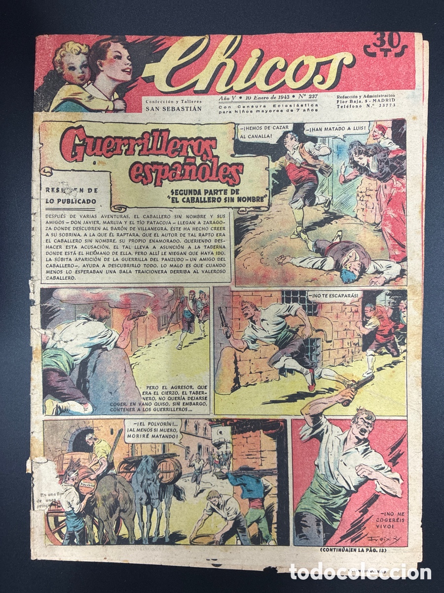 Tebeos: COMIC COLECCION CHICOS N&ordm; 237 BAYGUAL Y FET DE LAS JONS