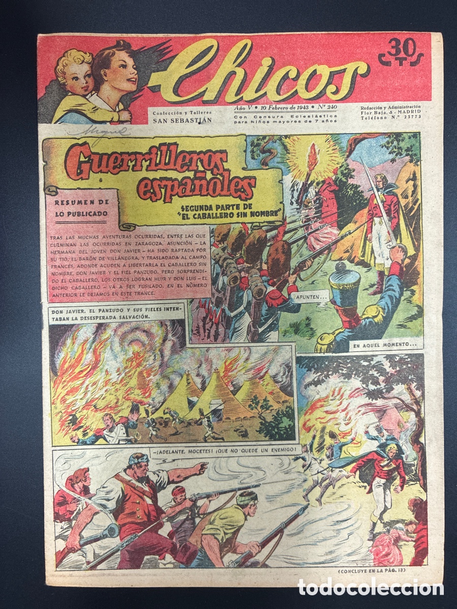 Tebeos: COMIC COLECCION CHICOS N&ordm; 240 BAYGUAL Y FET DE LAS JONS