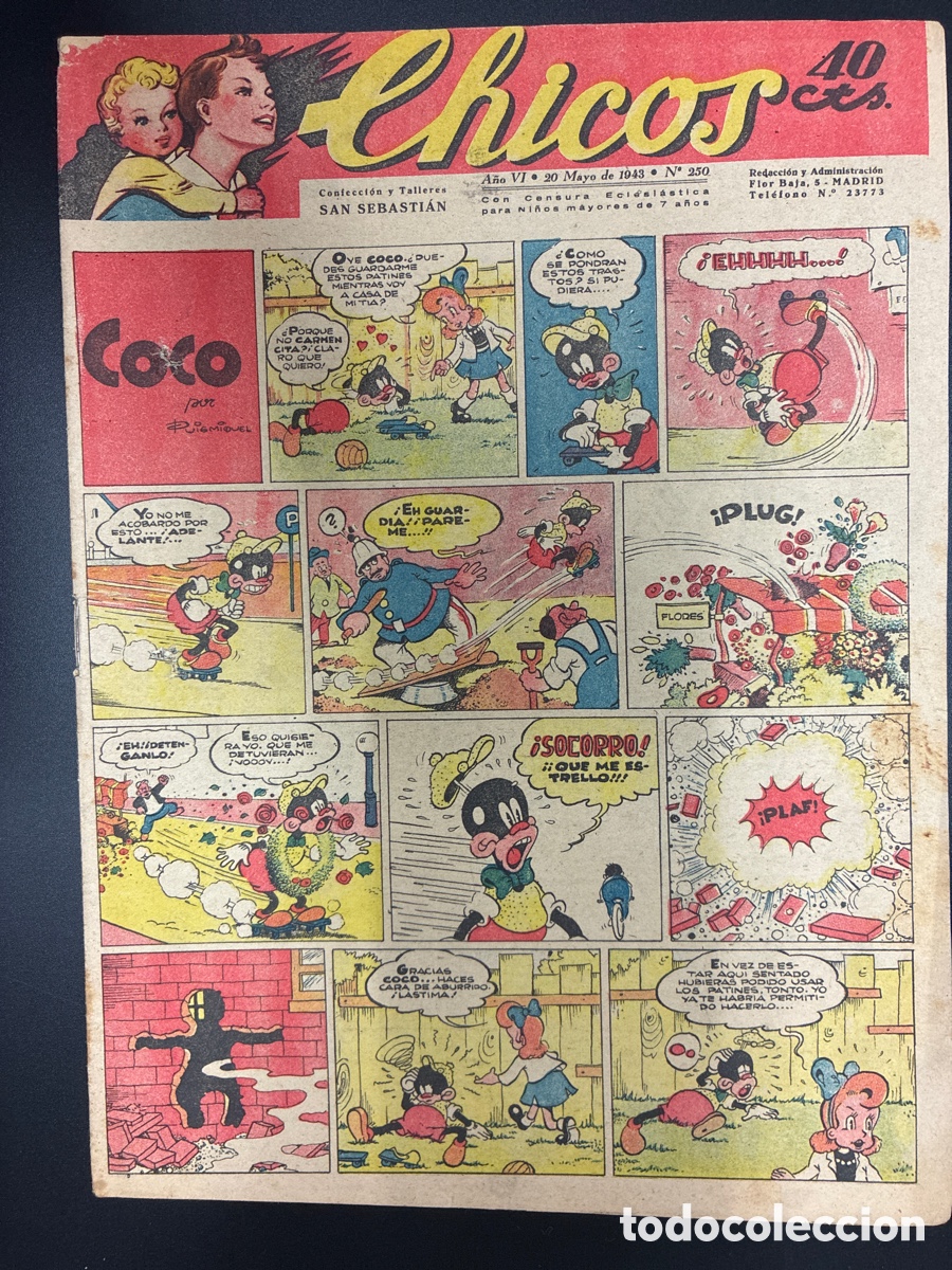 Tebeos: COMIC COLECCION CHICOS N&ordm; 250 BAYGUAL Y FET DE LAS JONS