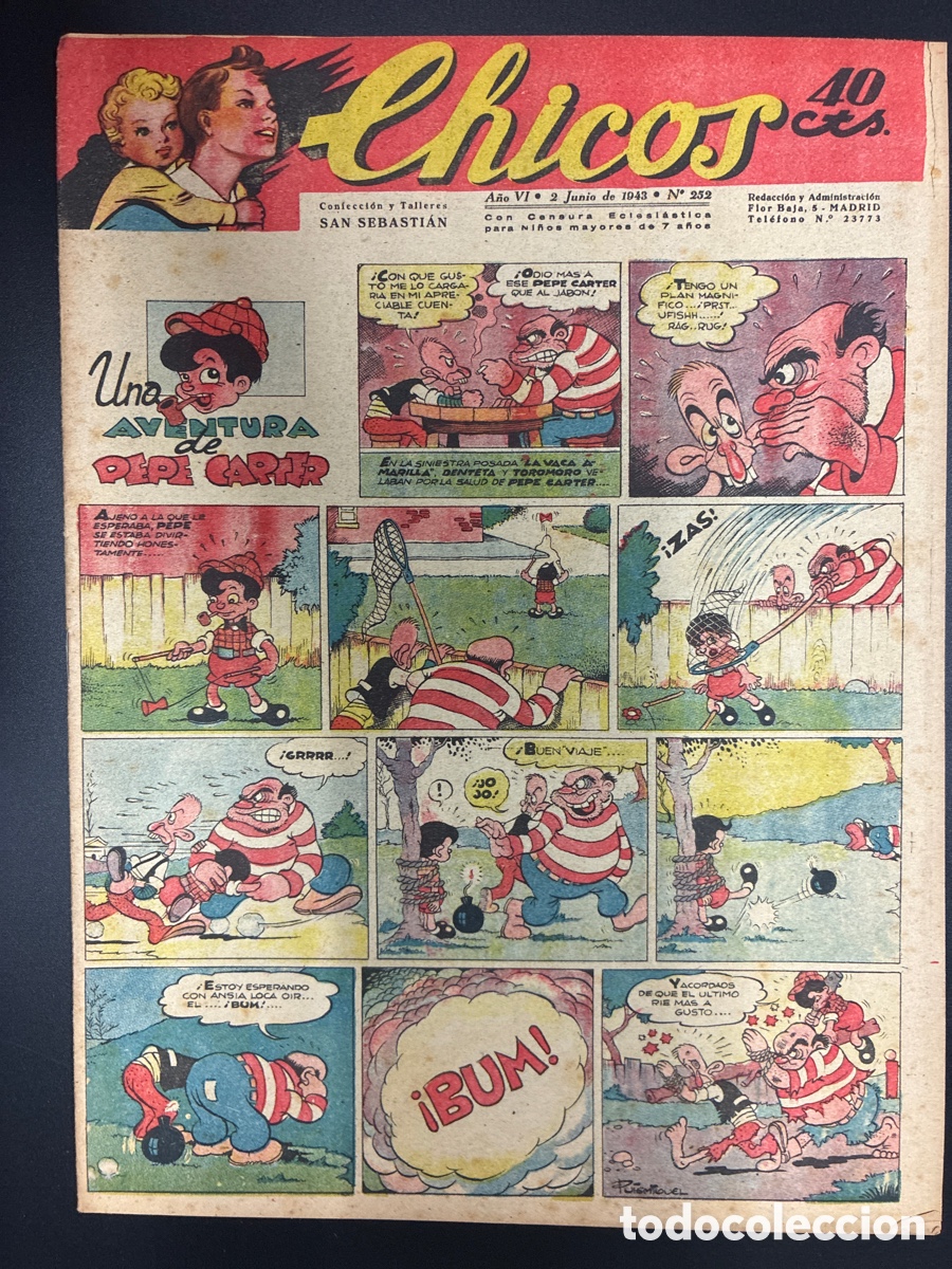 Tebeos: COMIC COLECCION CHICOS N&ordm; 252 BAYGUAL Y FET DE LAS JONS