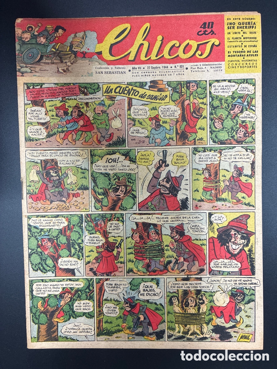 Tebeos: COMIC COLECCION CHICOS N&ordm; 321 BAYGUAL Y FET DE LAS JONS