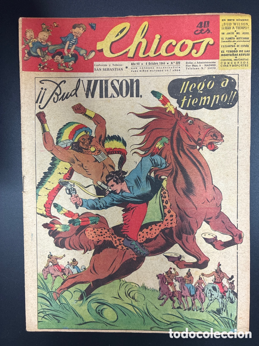 Tebeos: COMIC COLECCION CHICOS N&ordm; 322 BAYGUAL Y FET DE LAS JONS