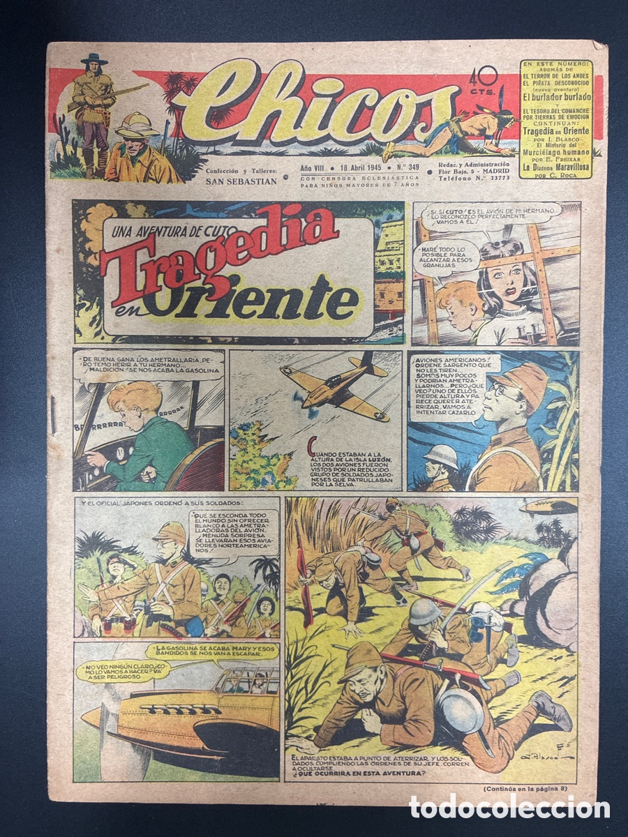 Tebeos: COMIC COLECCION CHICOS N&ordm; 349 BAYGUAL Y FET DE LAS JONS