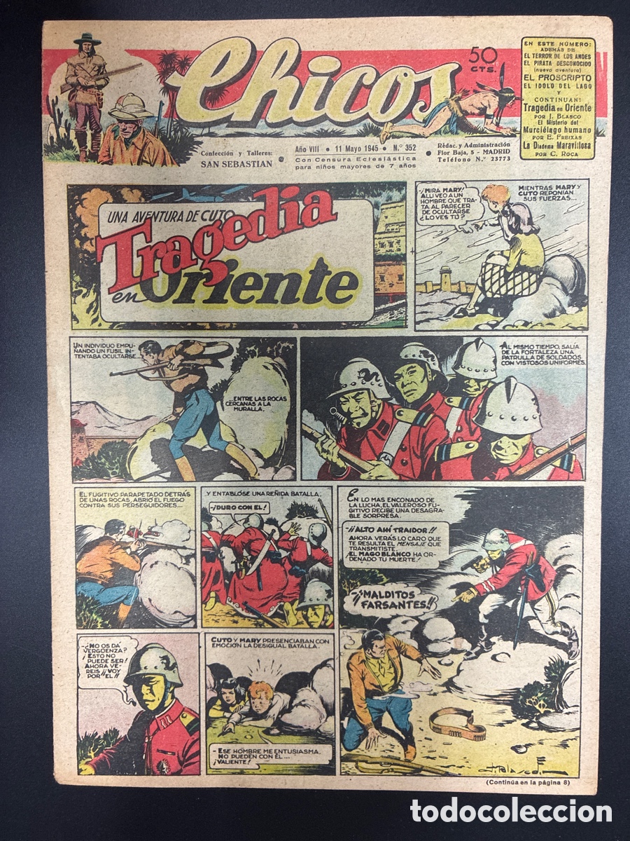 Tebeos: COMIC COLECCION CHICOS N&ordm; 352 BAYGUAL Y FET DE LAS JONS