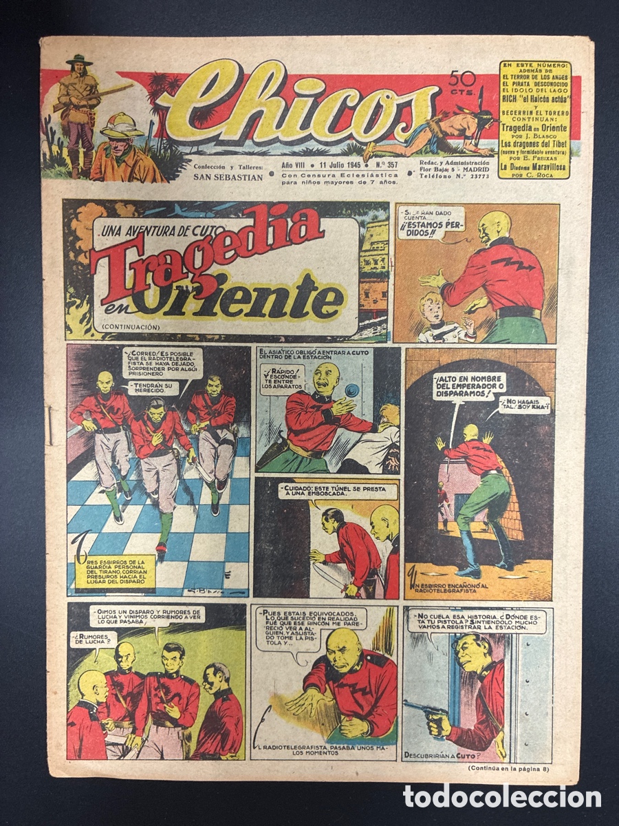 Tebeos: COMIC COLECCION CHICOS N&ordm; 357 BAYGUAL Y FET DE LAS JONS