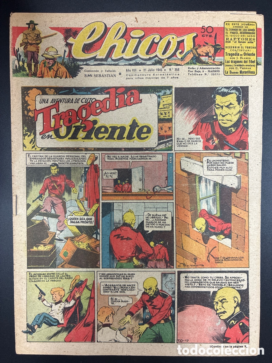 Tebeos: COMIC COLECCION CHICOS N&ordm; 358 BAYGUAL Y FET DE LAS JONS