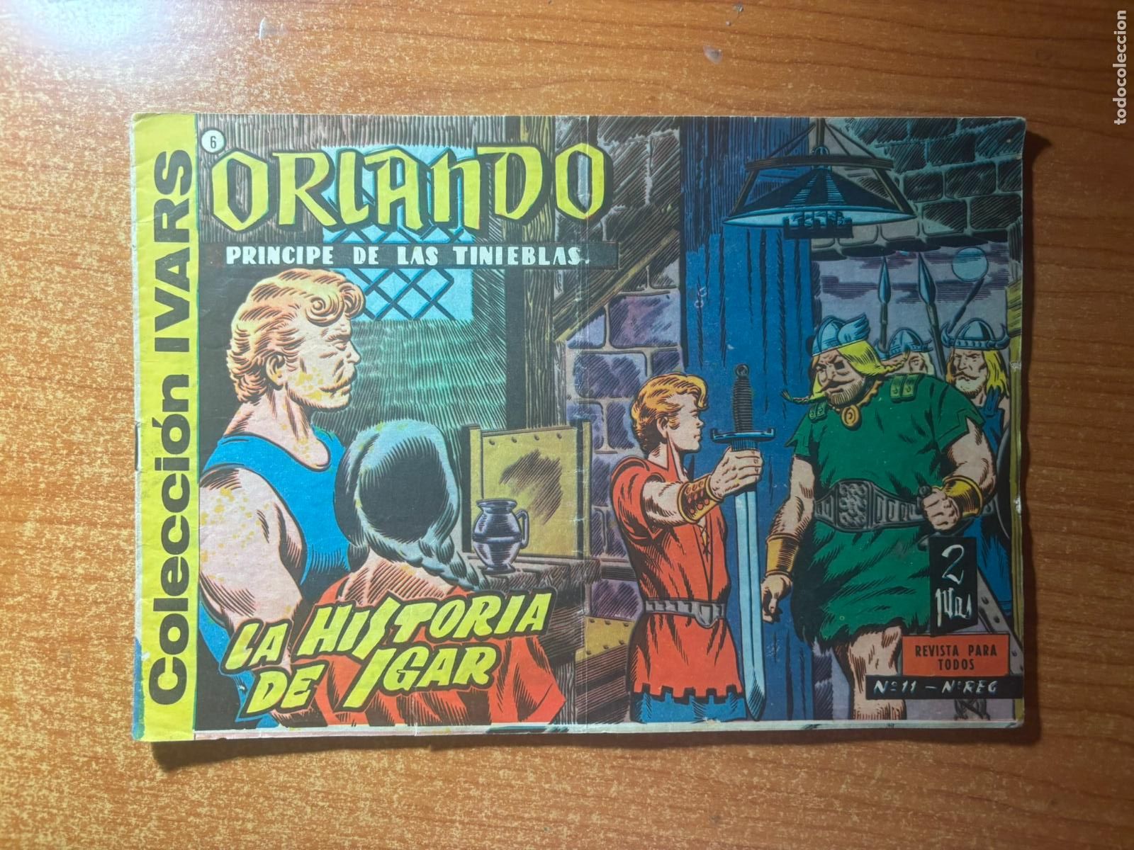 Tebeos: ORLANDO PRINCIPE DE LAS TIENIEBLAS N&ordm; 6 EDITORIAL IVARS ORIGINAL