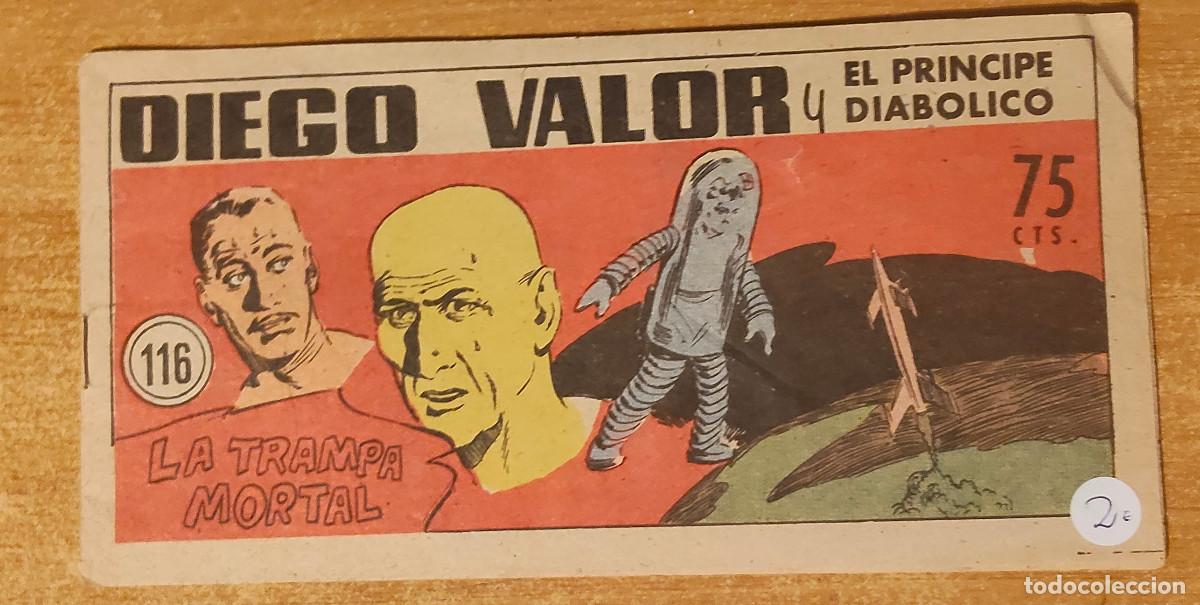 Tebeos: DIEGO VALOR y principe diabolico - N&ordm; 116 - La trampa mortal - , ORIGINAL