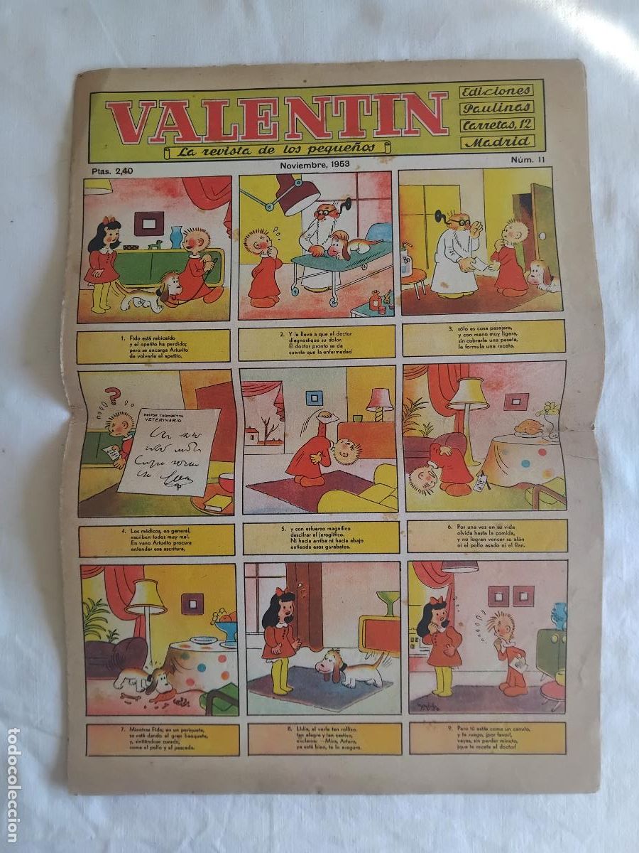 Tebeos: VALENTIN LA REVISTA DE LOS PEQUE&Ntilde;OS N&ordm; 11.