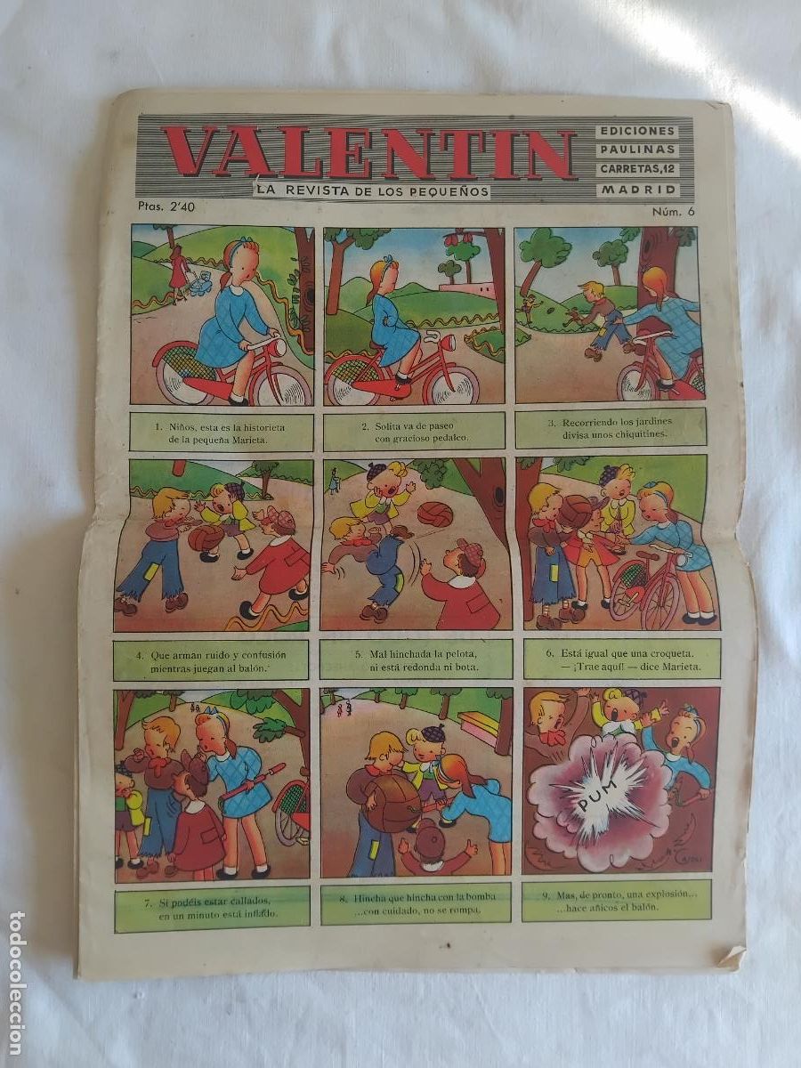 Tebeos: VALENTIN LA REVISTA DE LOS PEQUE&Ntilde;OS N&ordm; 6.