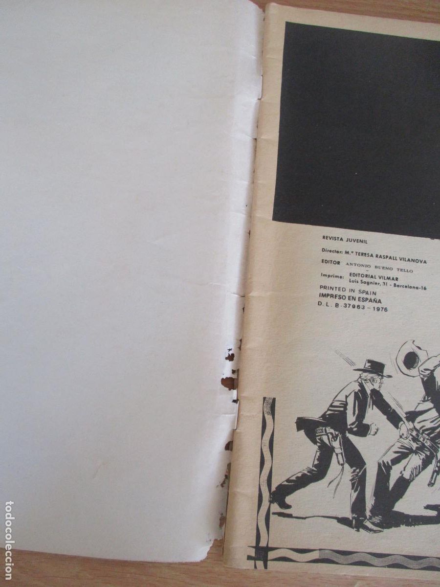 Tebeos: VILMAR-HOMBRES DEL OESTE.- N&ordm;. 2- LA LEY DE BLACROK-1976 - Foto 2