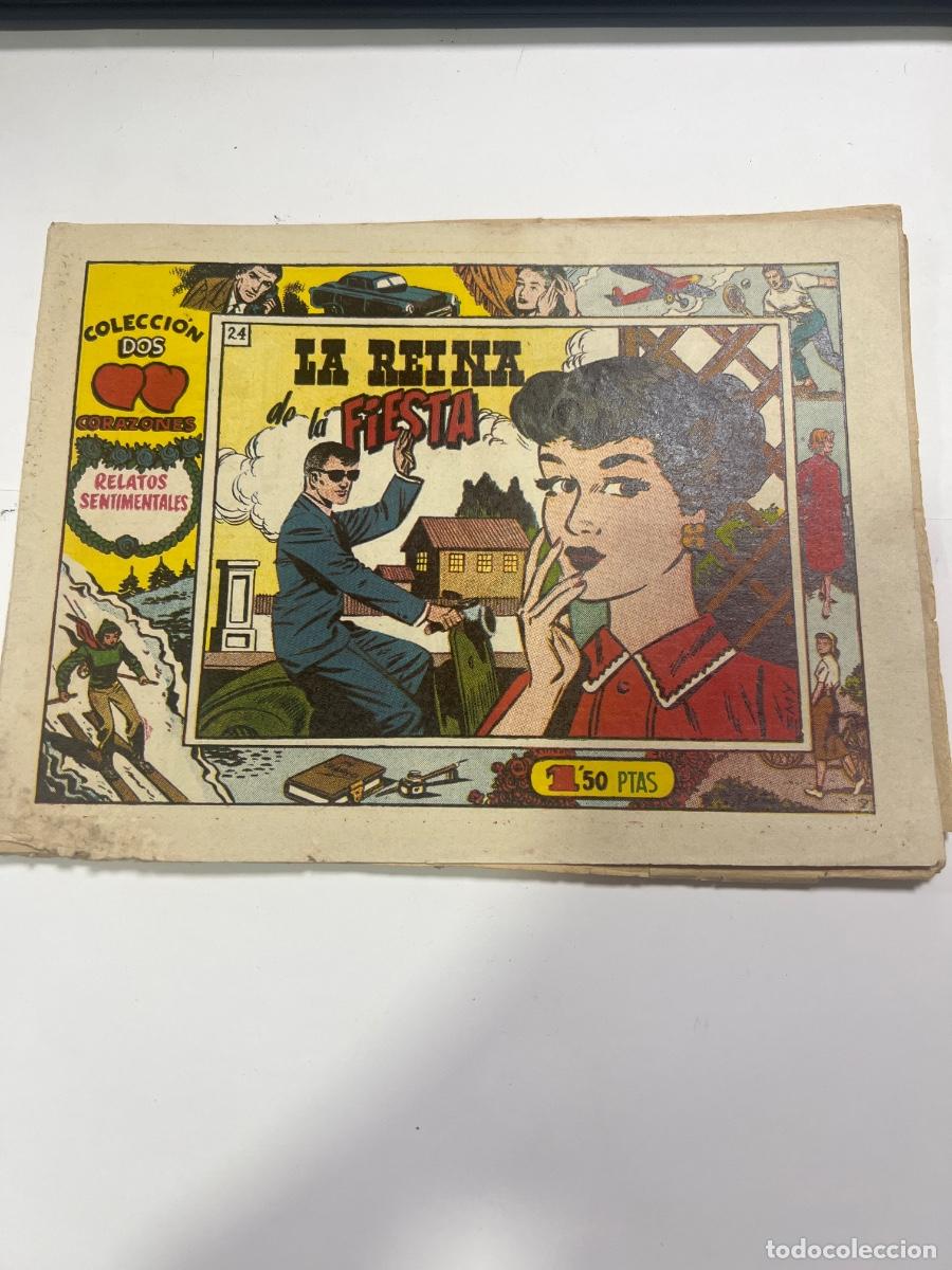 Tebeos: COLECCI&Oacute;N DOS CORAZONES. N&deg; 24. LA REINA DE LA FIESTA. RELATOS SENTIMENTALES.