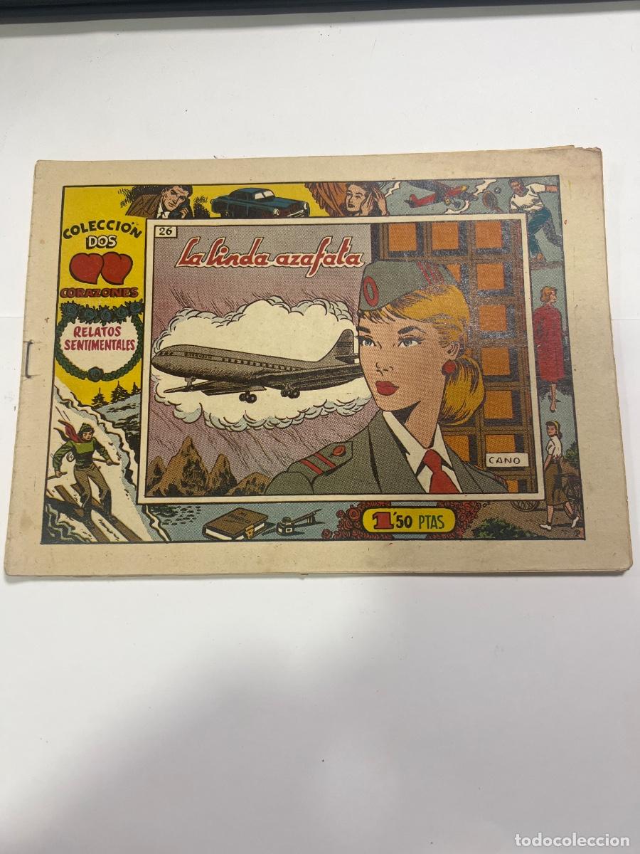 Tebeos: COLECCI&Oacute;N DOS CORAZONES. N&deg;26. LA LINDA AZAFATA. RELATOS SENTIMENTALES.