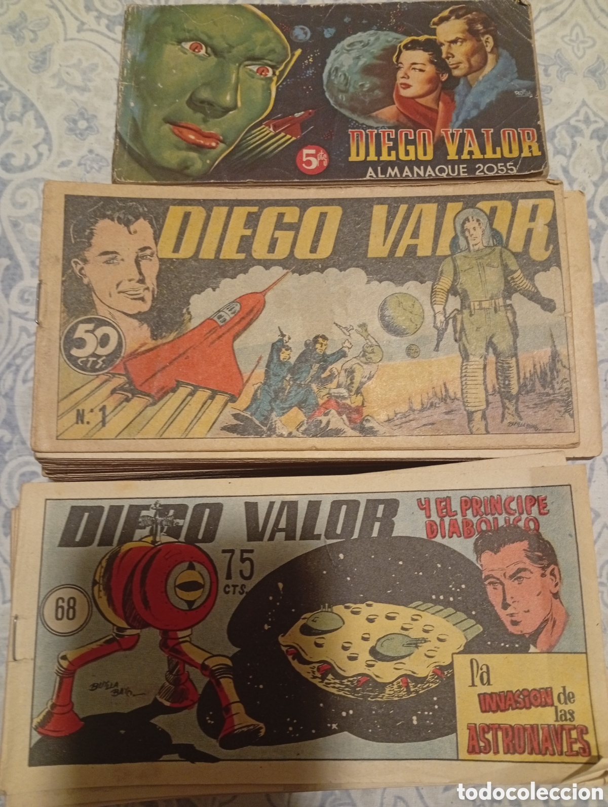 Tebeos: COLECCI&Oacute;N DIEGO VALOR, 124 N&Uacute;MEROS COMPLETA + ALMANAQUE 2055, (EDITORIAL EDICOLOR),