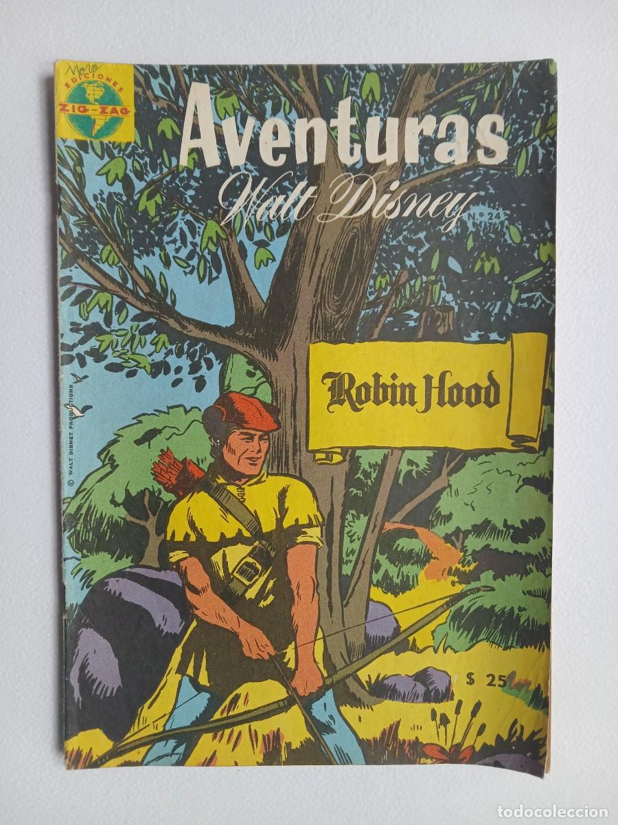 Tebeos: Aventuras de Walt Disney n&deg; 24 (1964) - Robin Hood! - original editorial Zig Zag (Chile)