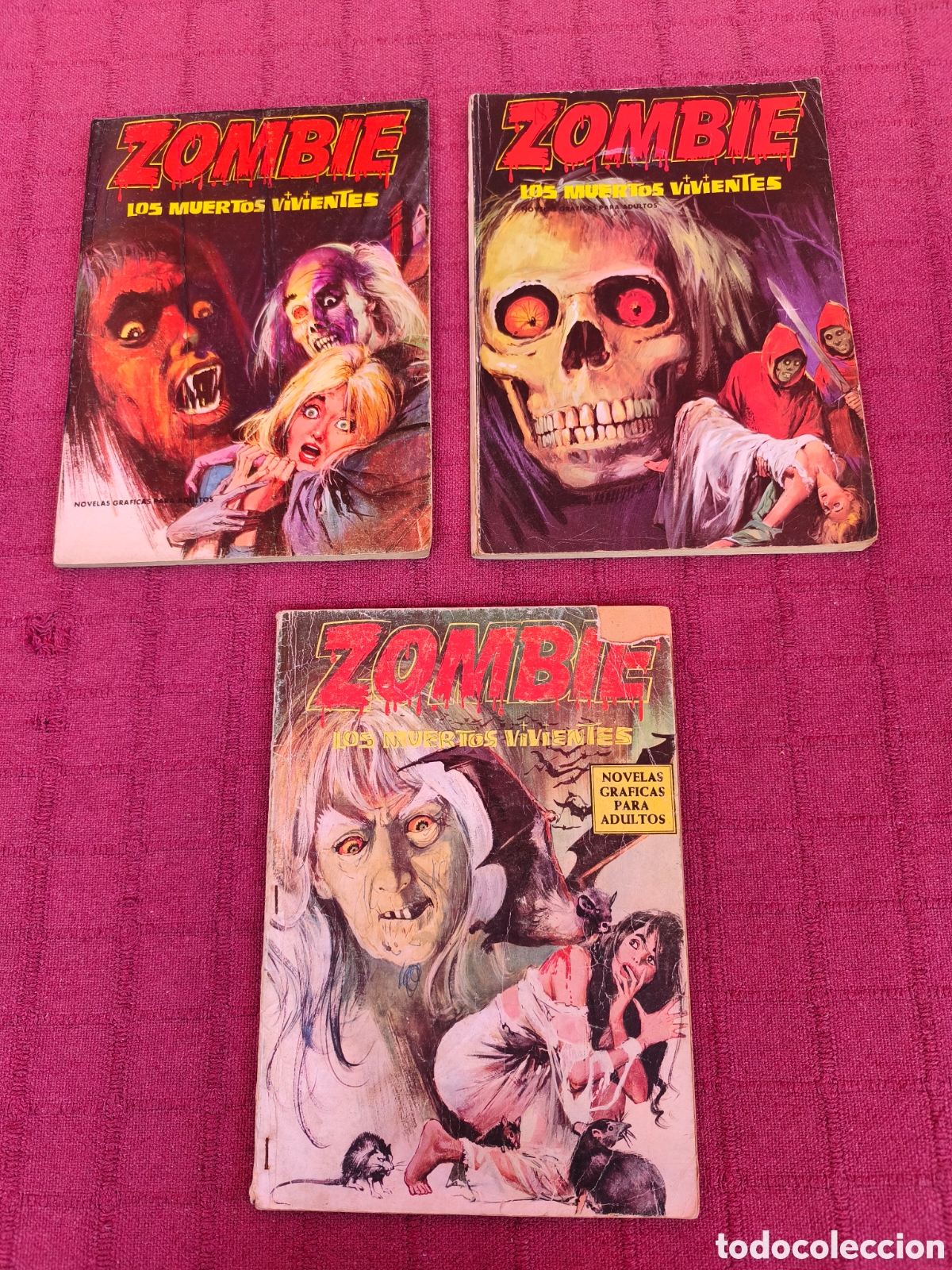 Tebeos: ZOMBIE LOS MUERTOS VIVIENTES NOVELAS GRAFICAS PARA ADULTOS PETRONIO EDICIONES