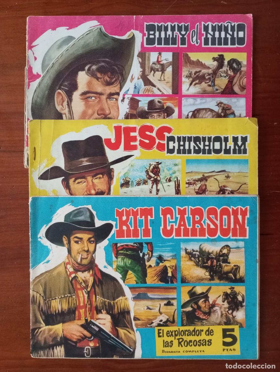Tebeos: CUADERNOS DEL LEJANO OESTE BILLY EL NI&Ntilde;O JESS CHISHOLM KIT CARSON 7 10 12 U45