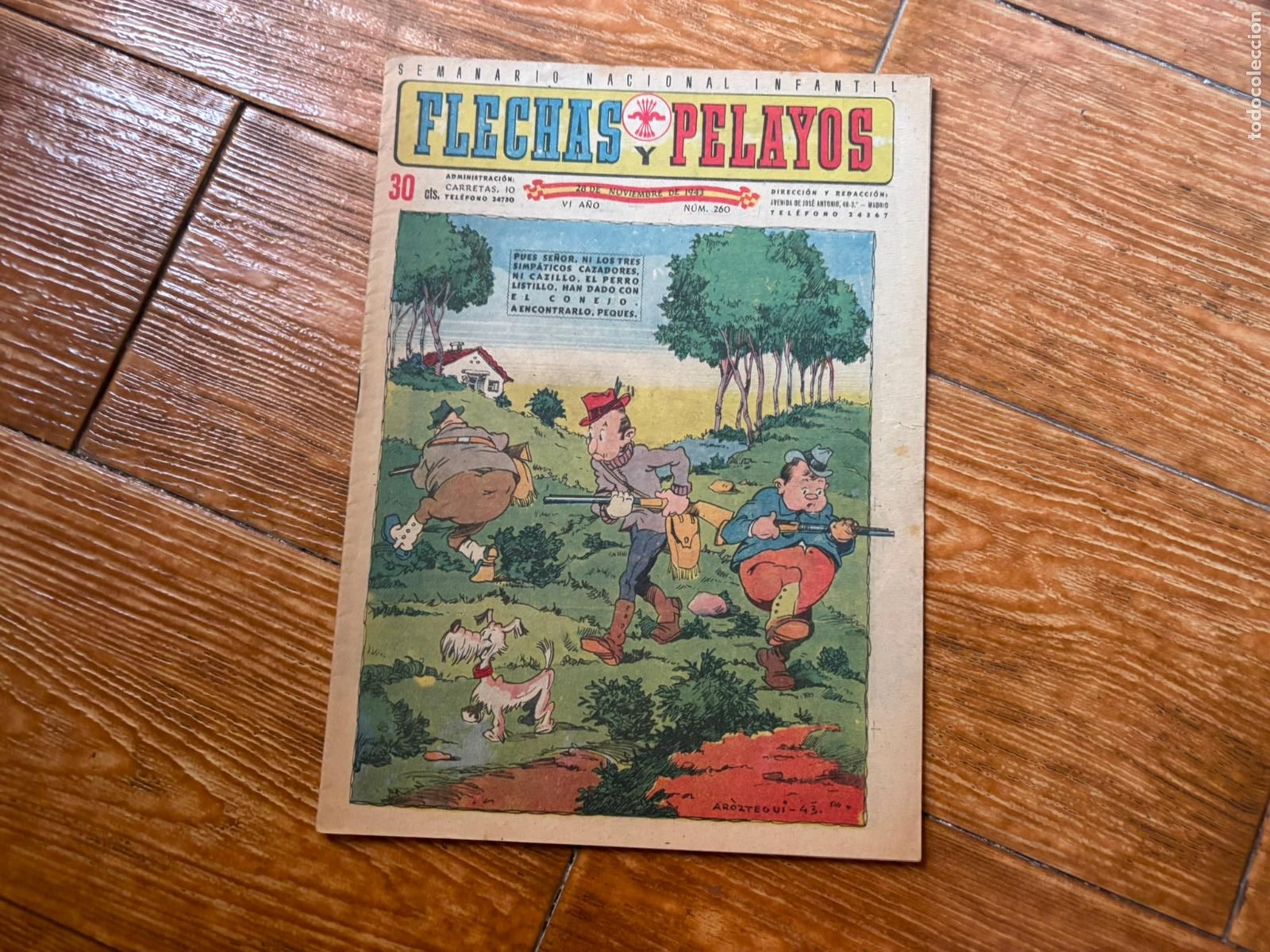Tebeos: FLECHAS Y PELAYOS N&ordm; 260 EDITORIAL FE Y JONS Y CT
