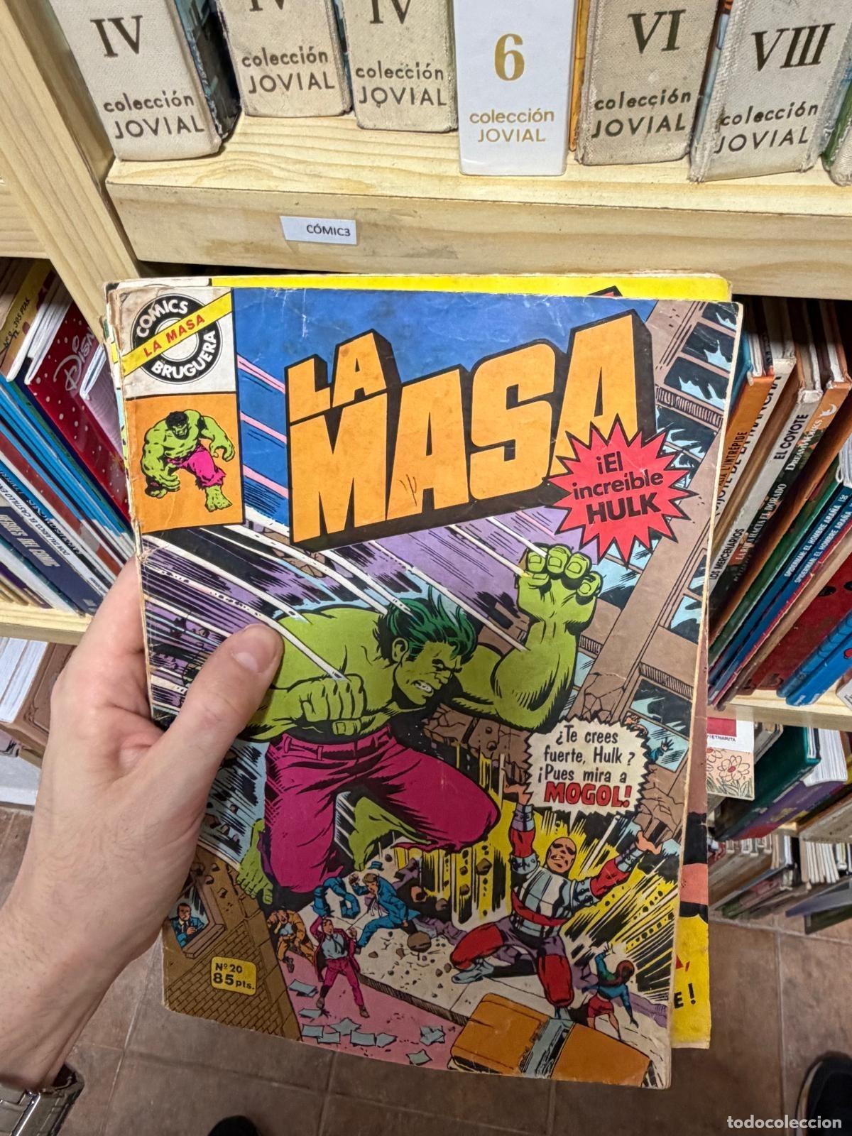Tebeos: C&Oacute;MIC3 &mdash; La Masa n&ordm; 20: &iquest;Te crees fuerte, Hulk? &iexcl;Pues mira a Mogol! &mdash; Bruguera