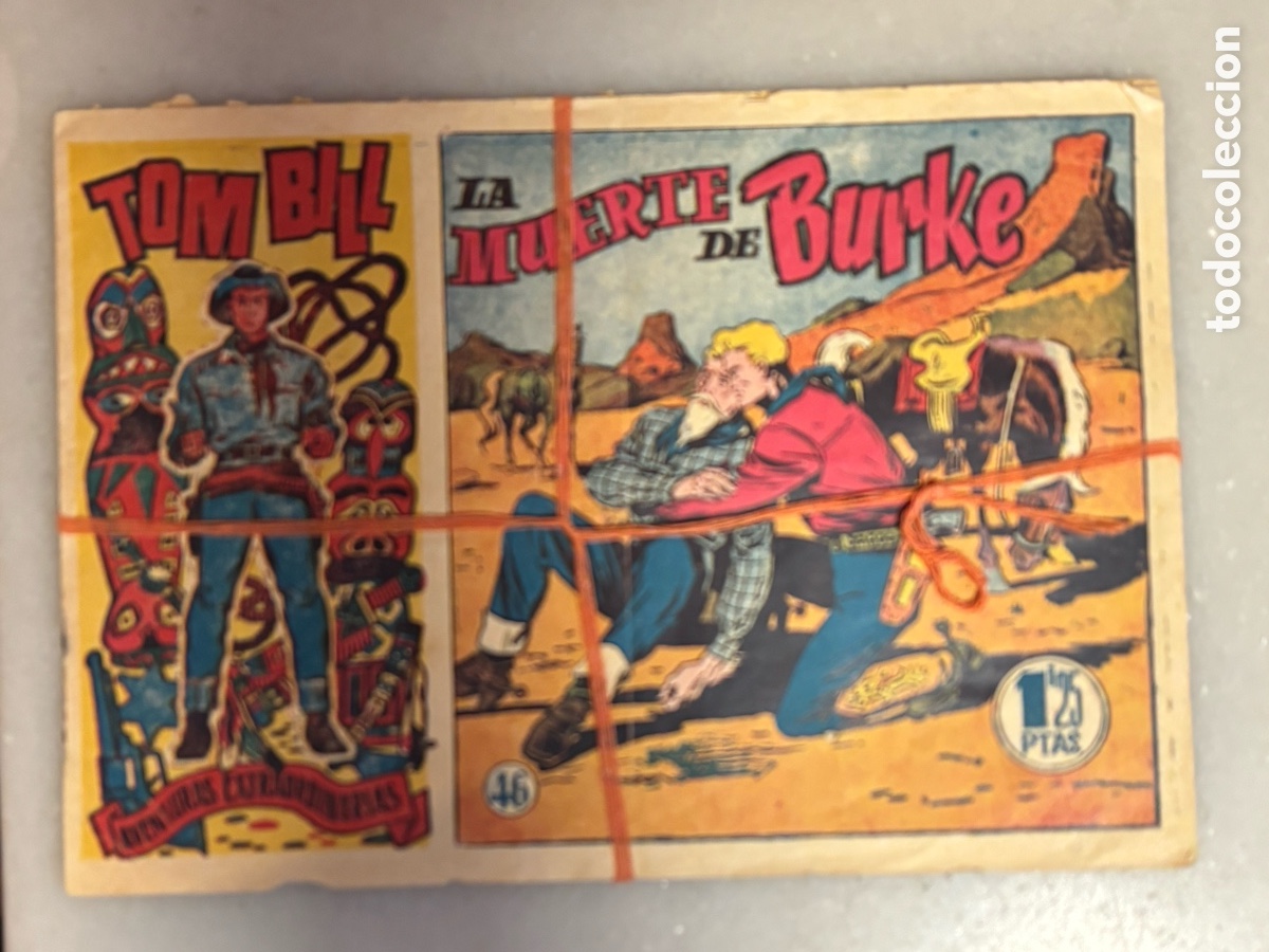 Comics: Tebeo con Tom Bill. La muerte de Burque. Hispano americana