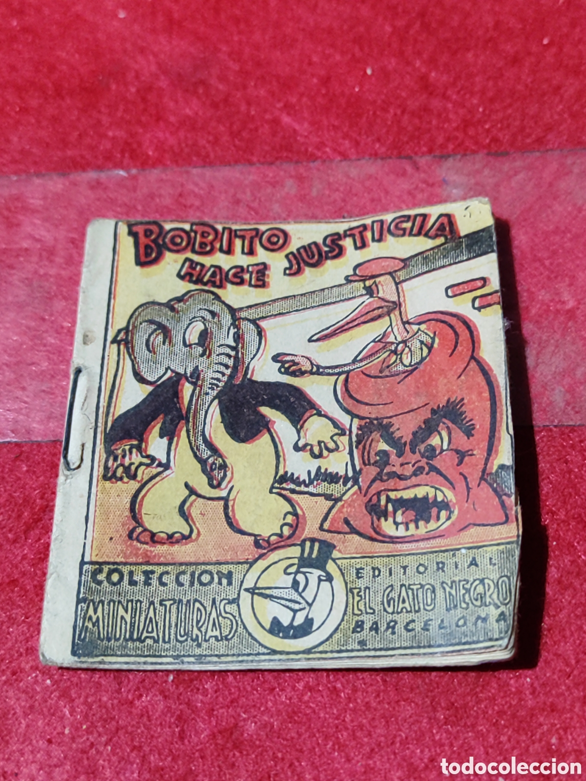 Tebeos: DIFICIL ANTIGUO BOBITO HACE JUSTICIA COLECCION MINIATURAS EDITORIAL EL GATO NEGRO BARCELONA