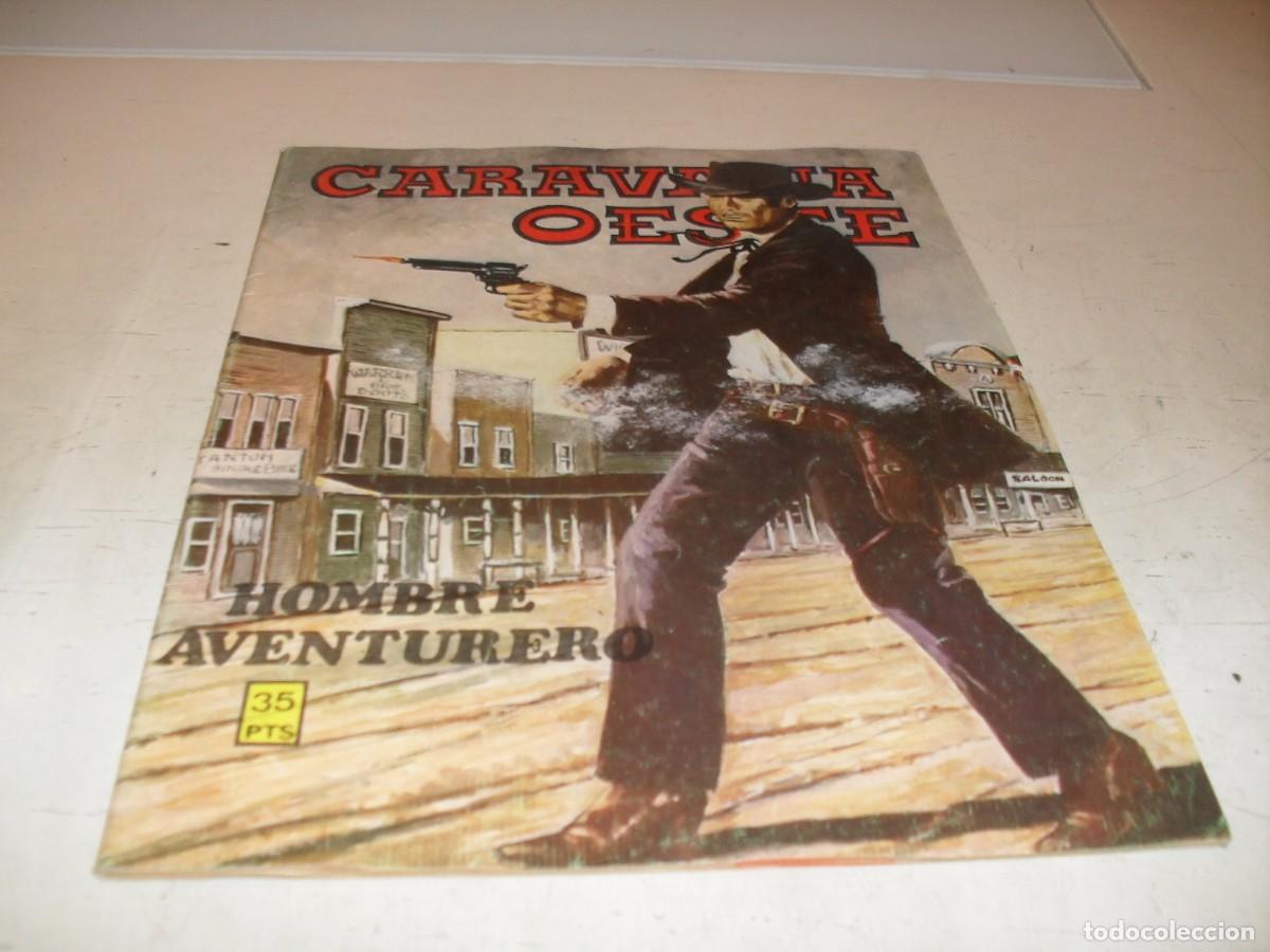 Tebeos: CARAVANA OESTE N&ordm; 276,ULTIMO Y DIFICIL N&ordm;,HOMBRE AVENTURERO,DE 276,VILMAR,1971