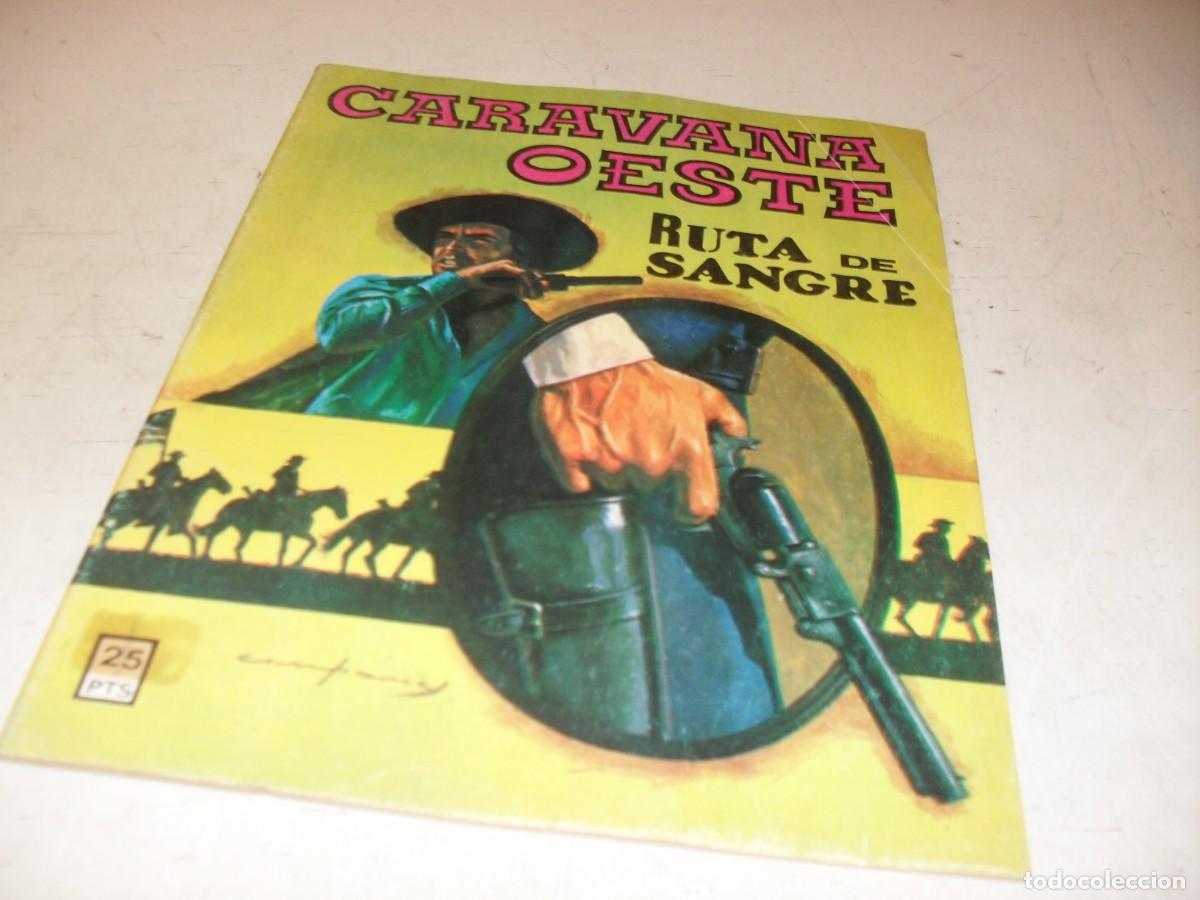 Tebeos: CARAVANA OESTE N&ordm; 198,RUTA DE SANGRE,DE 276,VILMAR,1971