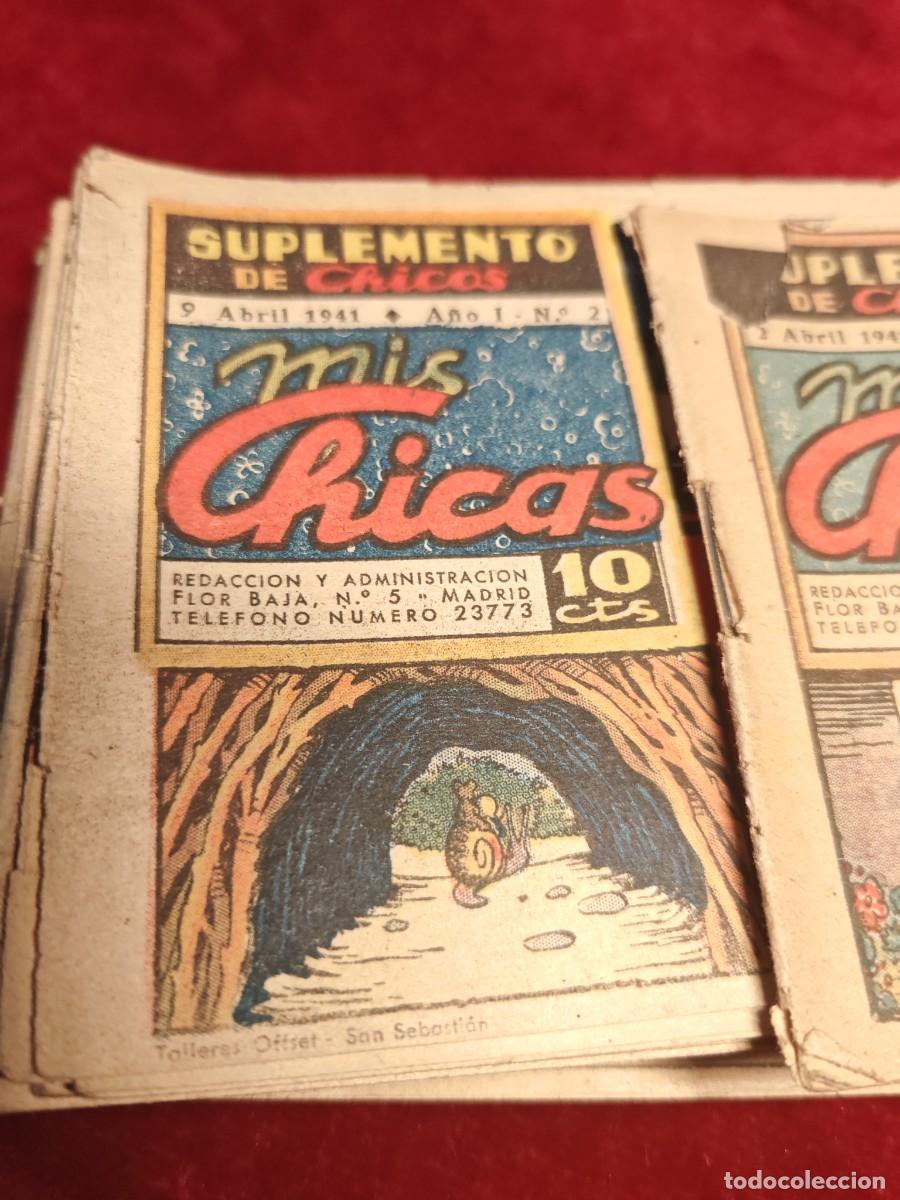 Tebeos: lote 34 n&uacute;meros comic suplemento de chicos mis chicas a&ntilde;os 1941 . - Foto 3