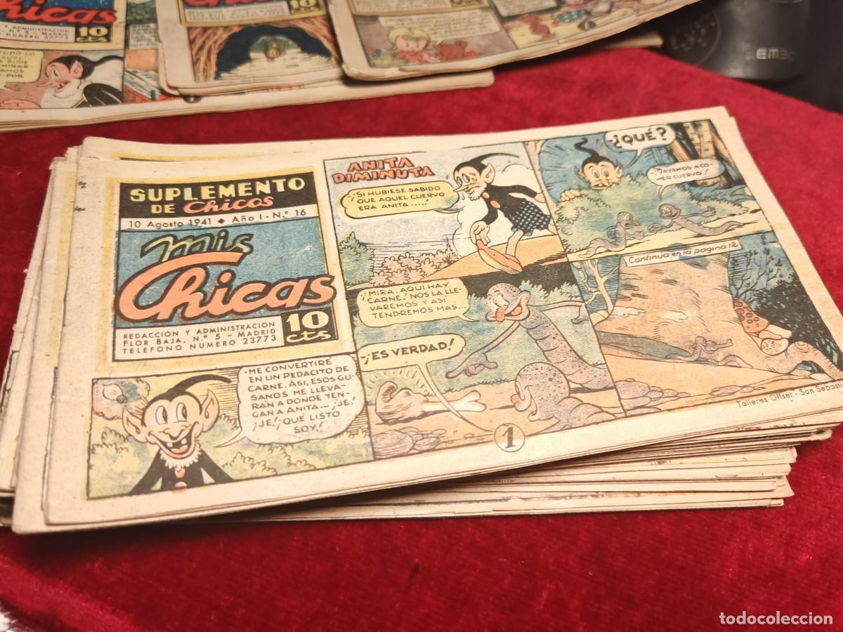 Tebeos: lote 34 n&uacute;meros comic suplemento de chicos mis chicas a&ntilde;os 1941 . - Foto 6