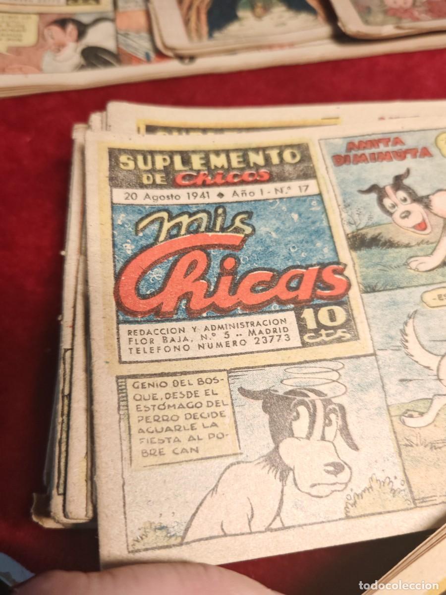 Tebeos: lote 34 n&uacute;meros comic suplemento de chicos mis chicas a&ntilde;os 1941 . - Foto 7