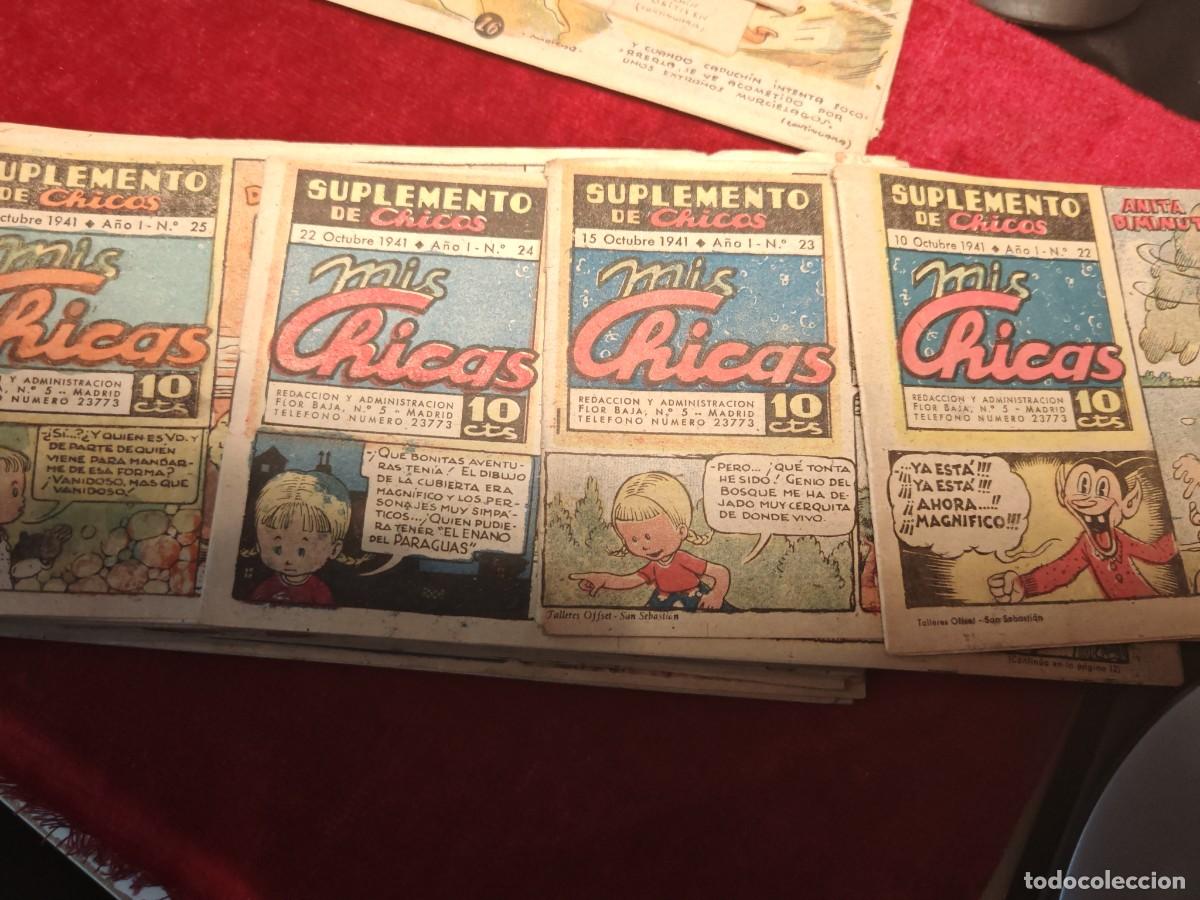 Tebeos: lote 34 n&uacute;meros comic suplemento de chicos mis chicas a&ntilde;os 1941 . - Foto 10