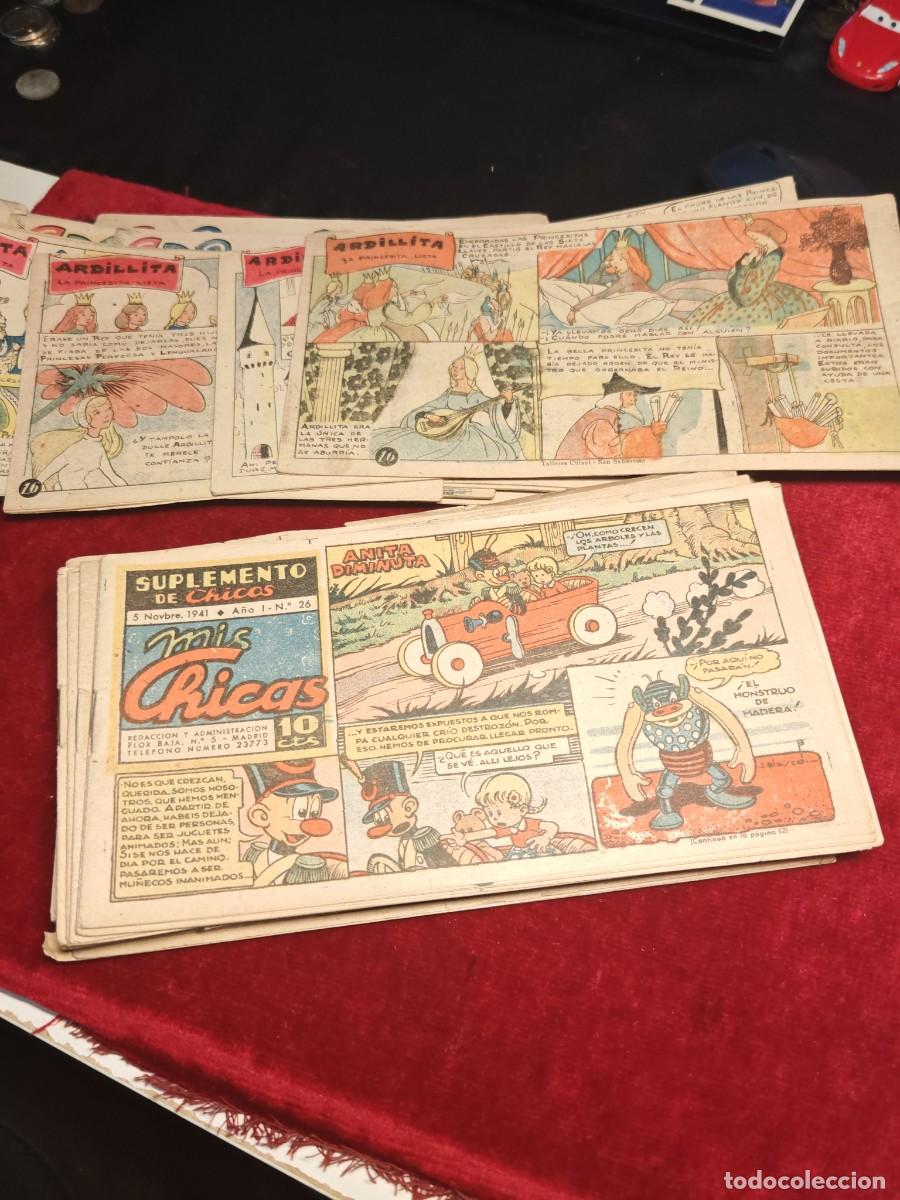 Tebeos: lote 34 n&uacute;meros comic suplemento de chicos mis chicas a&ntilde;os 1941 . - Foto 11