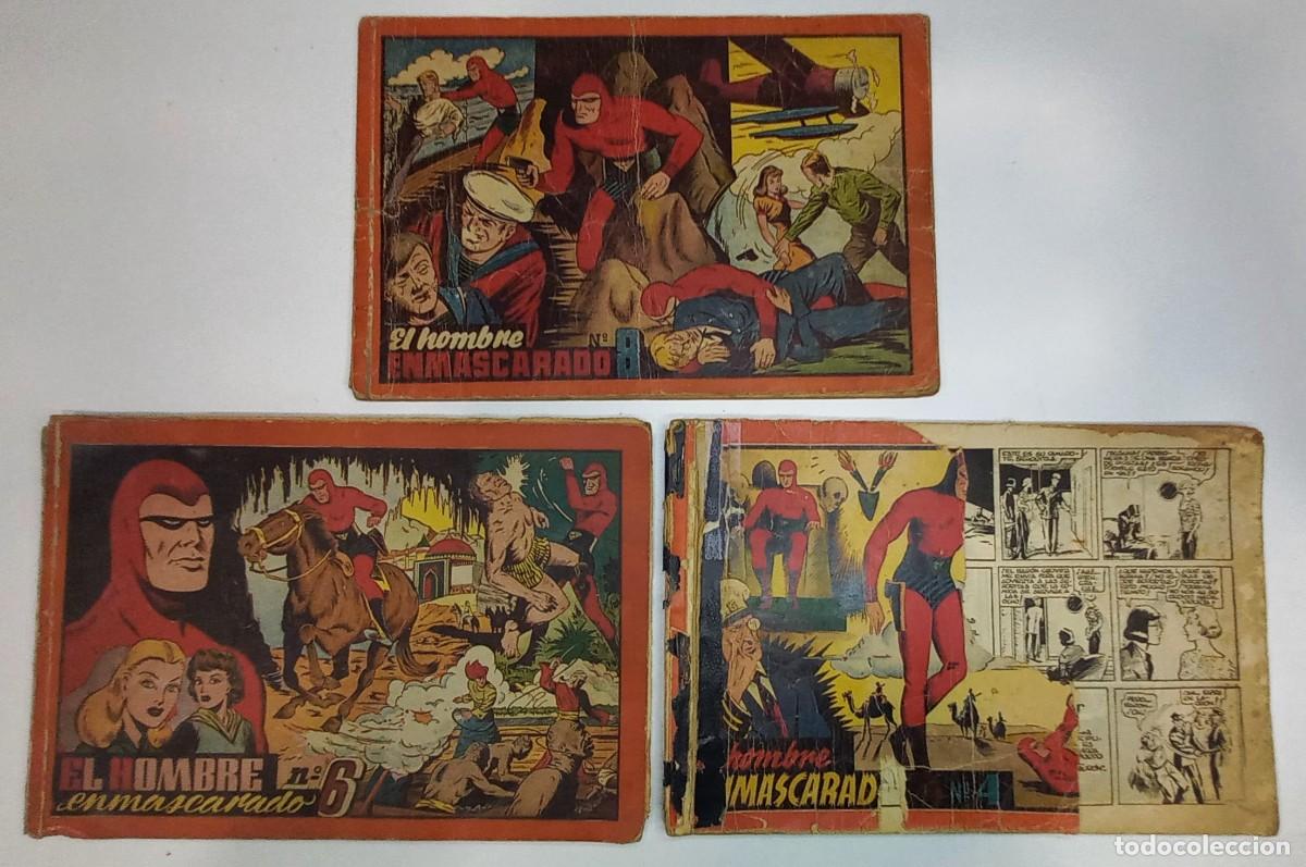 Tebeos: EL HOMBRE ENMASCARADO , ALBUM ROJO , N&ordm; 4,6,8