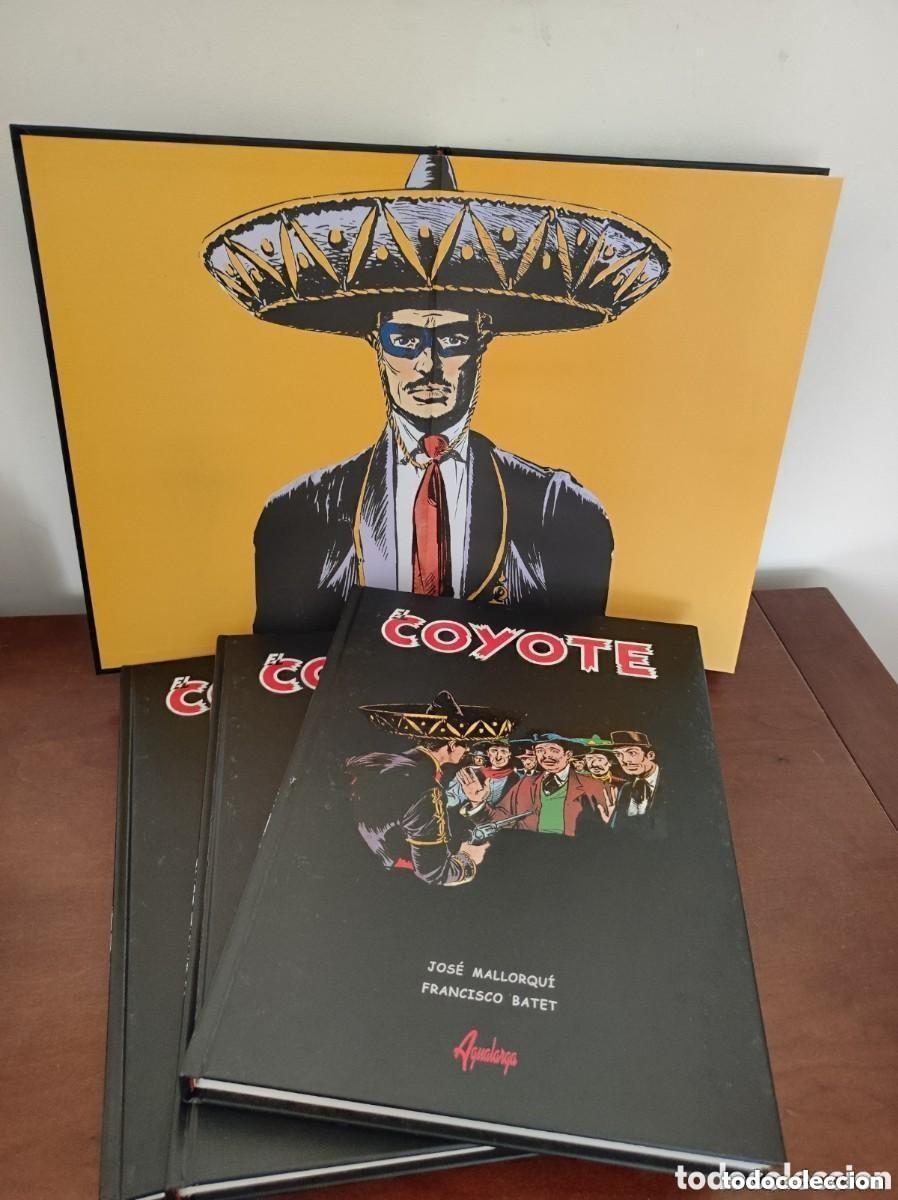 Comics: El Coyote. 4 tomos. Completo. Jose Mallorqui y Francisco Batet. Aqualarga. en su caja