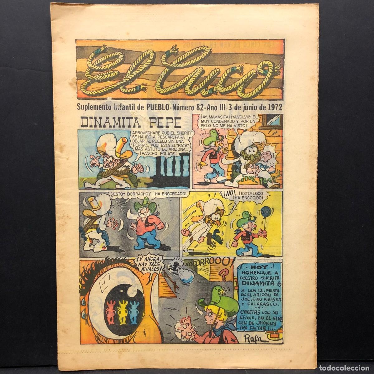 Livros de Banda Desenhada: EL CUCO - SUPLEMENTO INFANTIL DE PUEBLO - A&Ntilde;O III - N&Uacute;MERO 82 - 3 DE JUNIO DE 1972 / 643