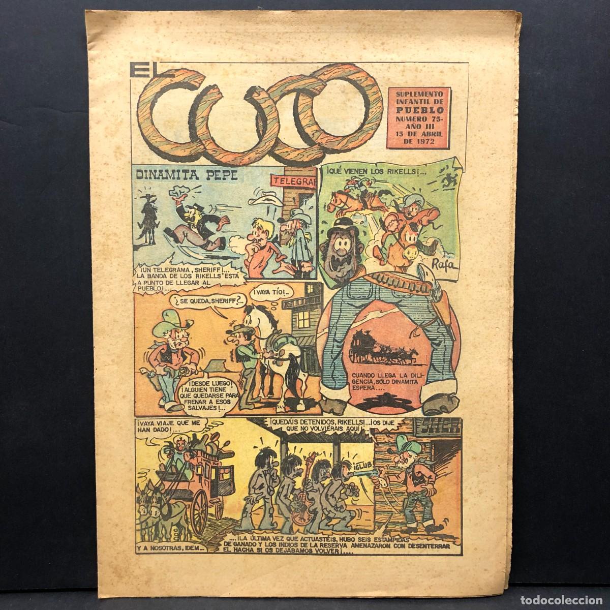 Tebeos: EL CUCO - SUPLEMENTO INFANTIL DE PUEBLO - A&Ntilde;O III - N&Uacute;MERO 75 - 15 DE ABRIL DE 1972 / 652