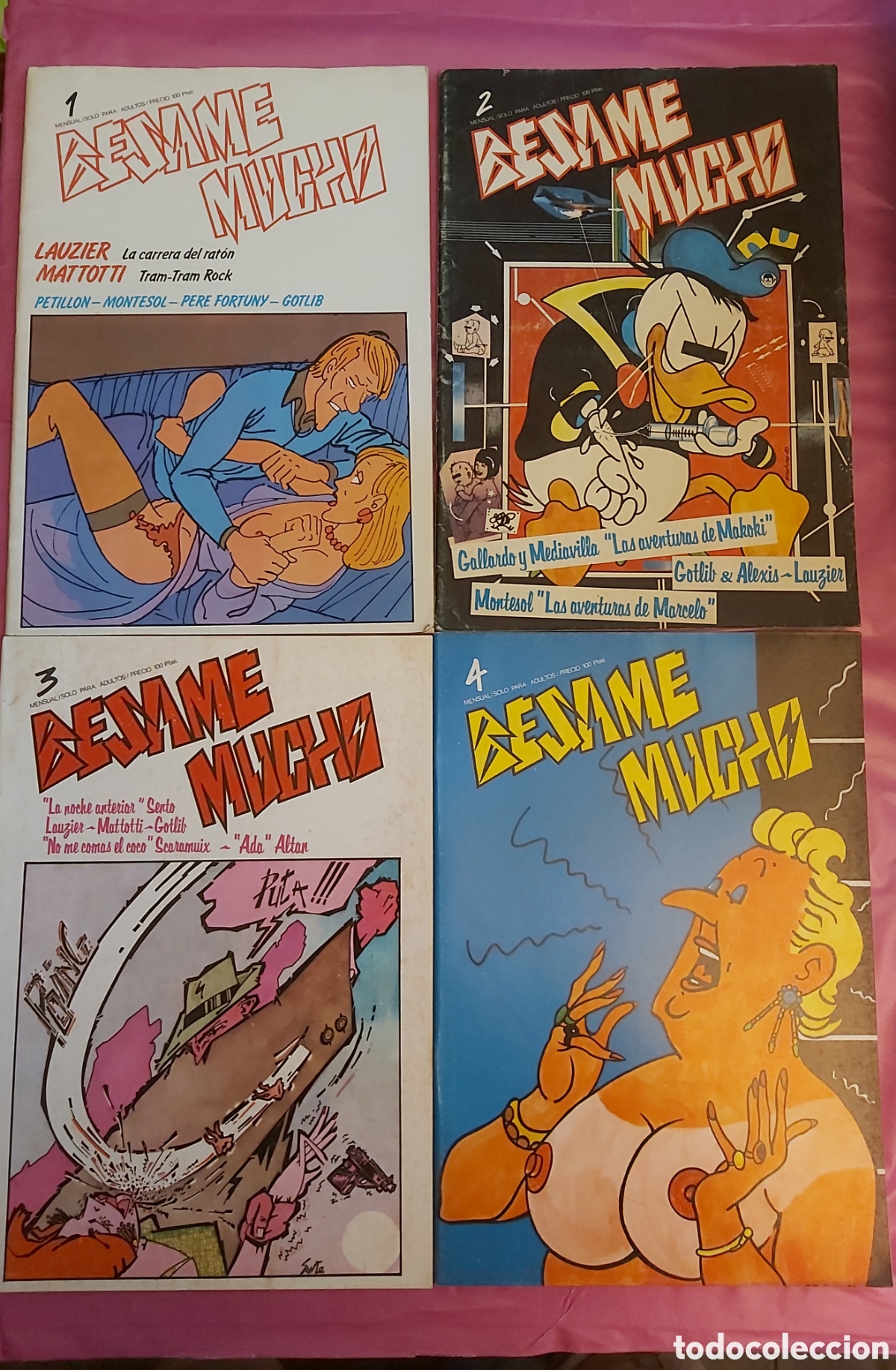 Tebeos: COMIC BESAME MUCHO DEL 1 AL 10 LAUZIER MATTOTTI PETILLON MONTESOL PERE FORTUNY GOTLIB 1980