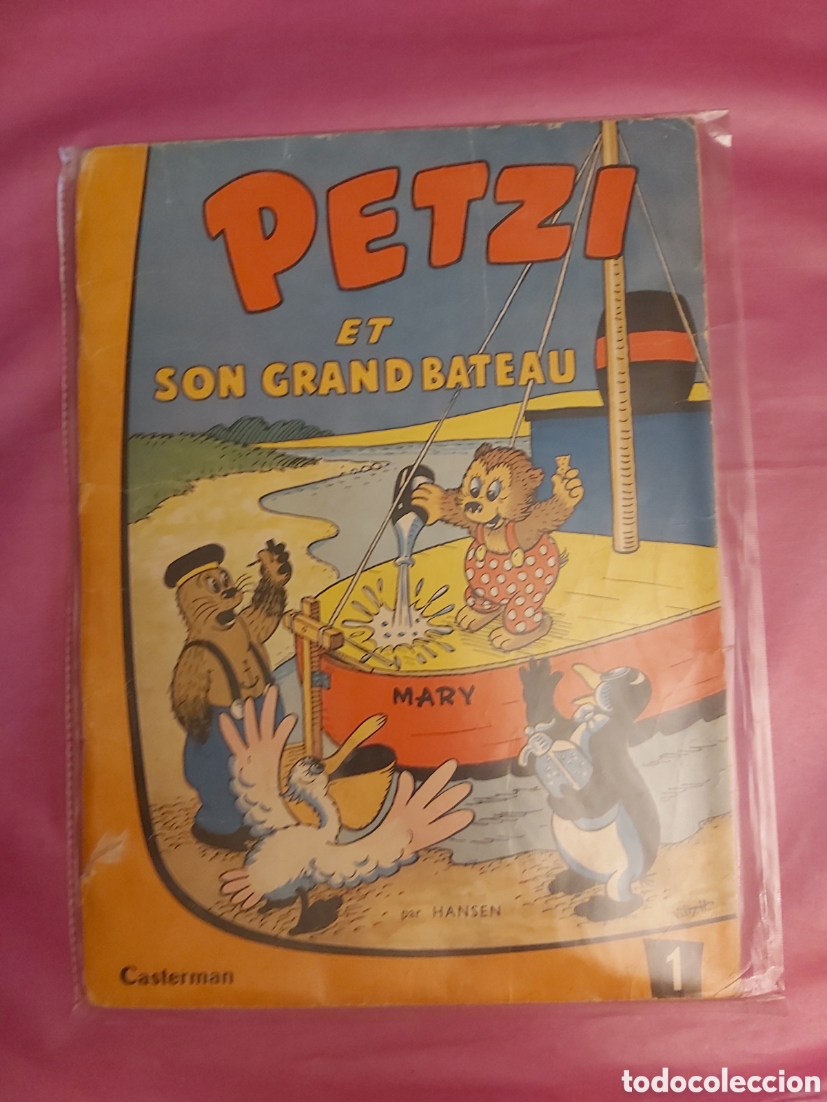 Livros de Banda Desenhada: COMIC PETZI ET SON GRAND BATEAU 1 CASTERMAN 1958 FRANC&Eacute;S
